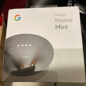 GOOGLE HOME MINI SPEAKERS NEW AND SEALED BOX google assistant built in see pics